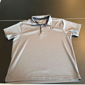 Under Armour Men's 2XL Loose Fit Short Sleeve Golf Polo - Gray
